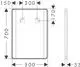 Hansgrohe-Xarita-Lite-Q-Spiegel-mit-seitlicher-LED-Beleuchtung-500-30-Wandschalter-Mattschwarz-54961670 gallery number 1